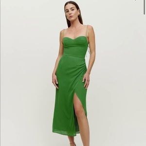 Reformation Green Maxi Dress